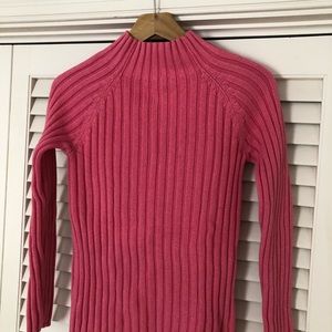 NY&Co pink cotton ribbed pullover sweater
